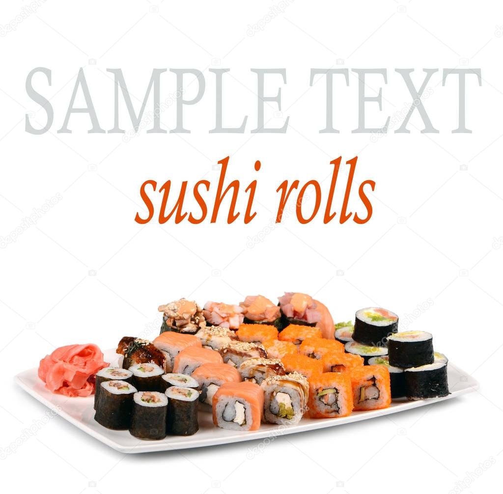 Tasty food. Sushi Rolls