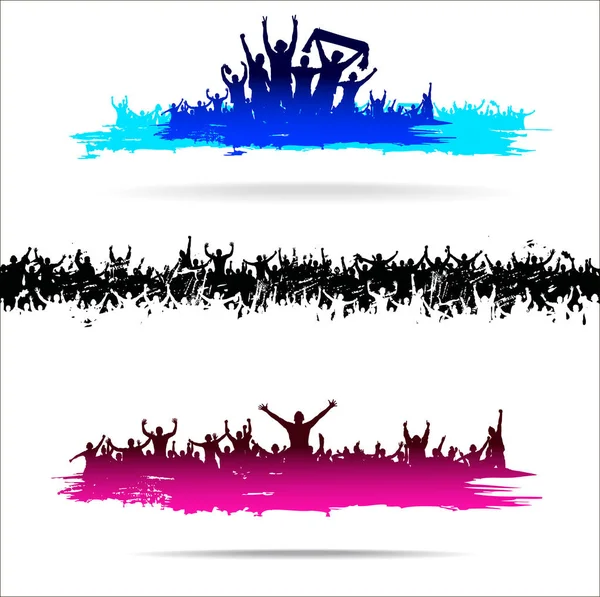 Banners for sporting events and concerts — Stock Vector