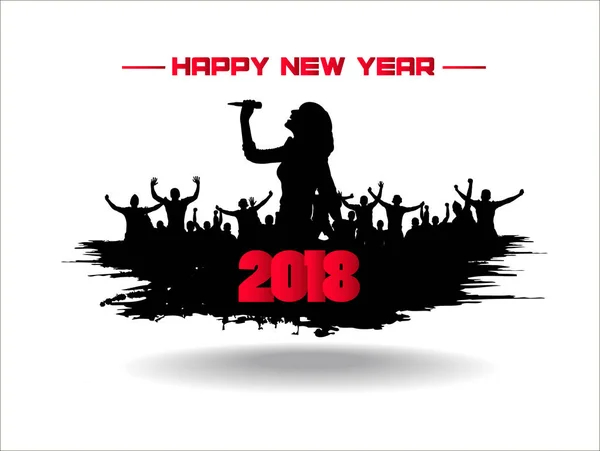 Happy New year 2018. Abstract Rechtenvrije Stockvectors