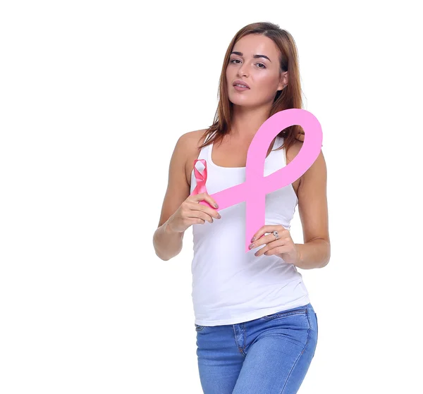 O conceito saúde e prevenção do câncer de mama . — Fotografia de Stock