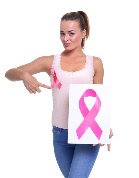 Conciencia del cáncer de mama concepto de salud . — Foto de Stock