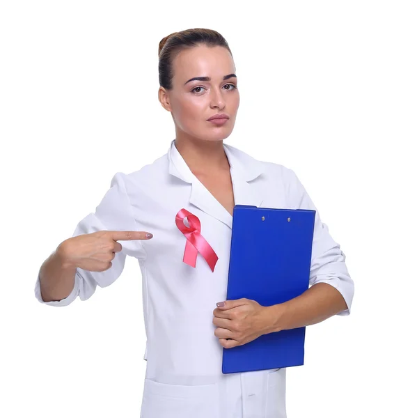 Breast cancer awareness health concept. — Stock Photo, Image