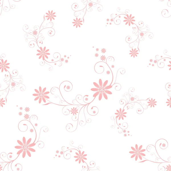 Flores cor de rosa fundo — Vetor de Stock