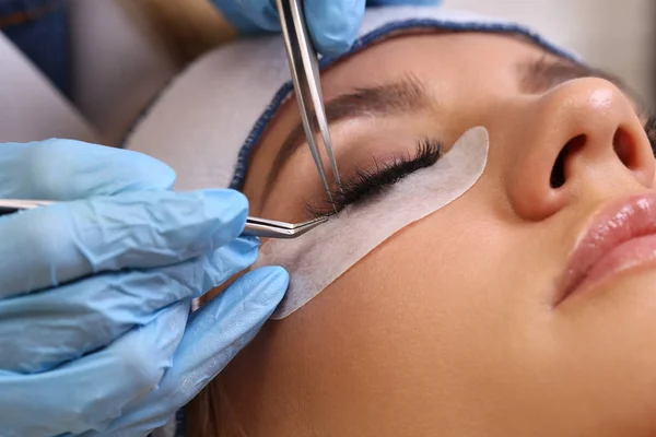 Eyelash Extension Procedure — Stock Photo, Image