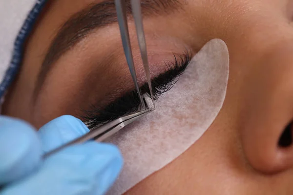 Eyelash Extension Procedure — Stock Photo, Image