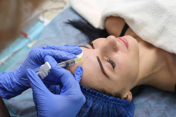Rejuvenating facial injections. — Stock Photo, Image