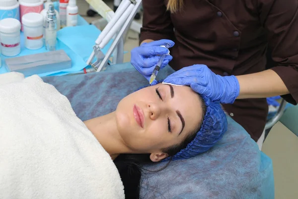 Rejuvenating facial injections. — Stock Photo, Image