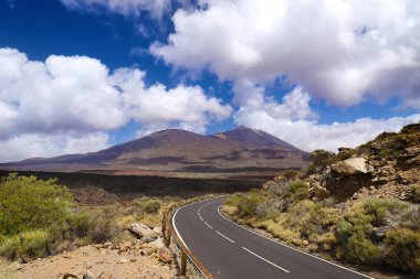 Tenerife 'deki Volkanik Teide Dağı