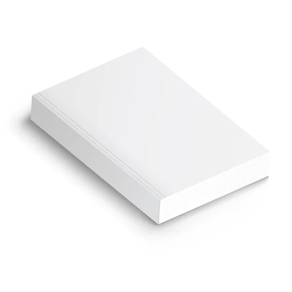 Branco de capa de livro, ilustração vetorial. Modelo para o seu design . — Vetor de Stock
