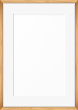 Boş resim çerçevesi. Vektör şablonu