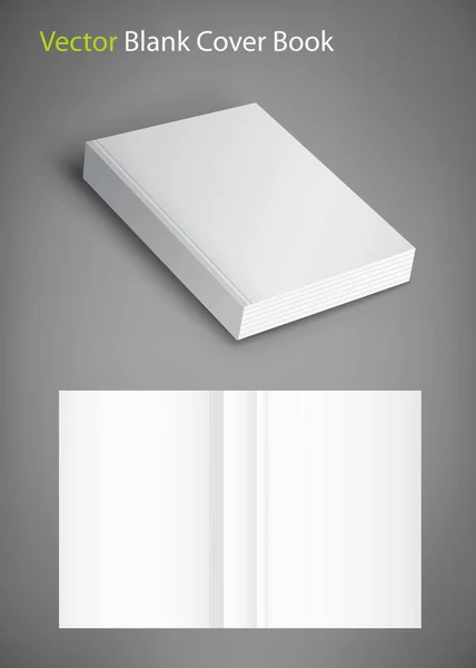 Blank de couverture de livre, illustration vectorielle. Modèle pour votre conception . — Image vectorielle