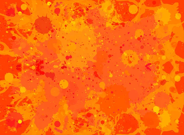 Orange Aquarellfarbe spritzt Hintergrund — Stockvektor