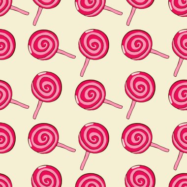Tatlı lolipop seamless modeli