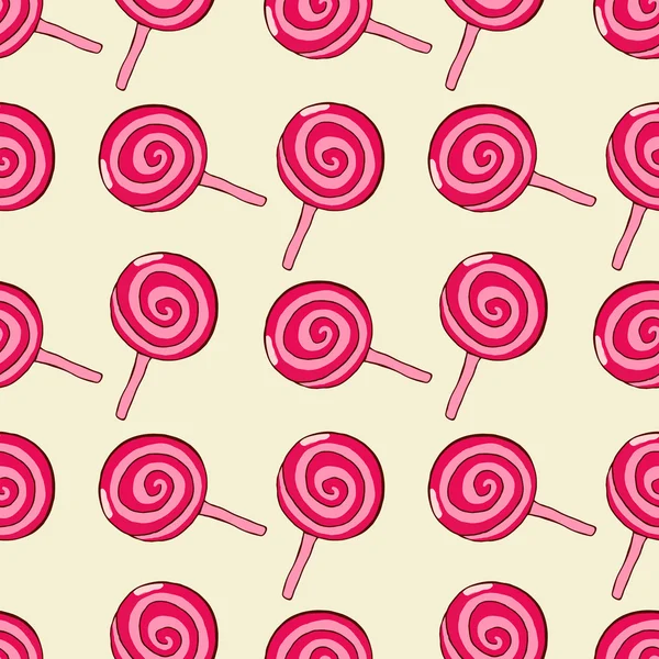 Sweet lollipops seamless pattern — Stock Vector