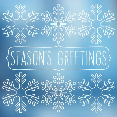 Kar taneleri ve mutlu bayramlar