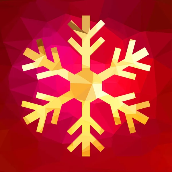 Streszczenie Bożego Narodzenia śnieżynka geometryczne — Wektor stockowy