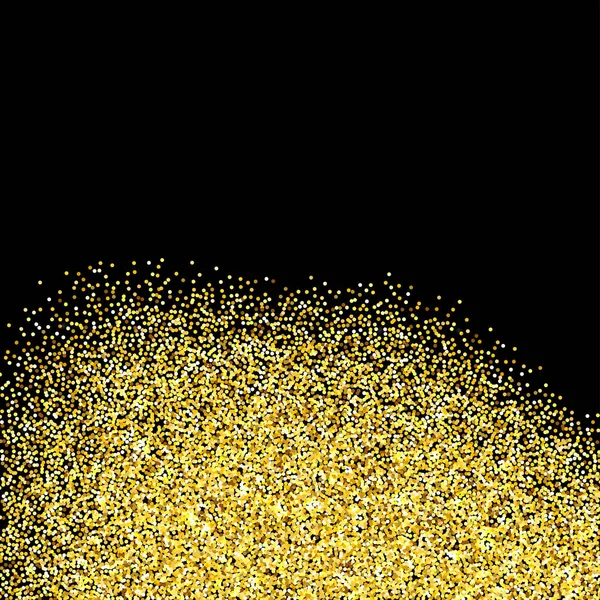 Gold glitter texturierter Rand — Stockvektor