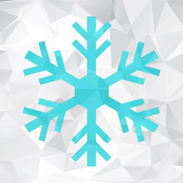 Absztrakt karácsonyi geometriai hópehely — Stock Vector