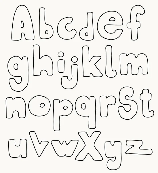 Handgetekende letters — Stockvector