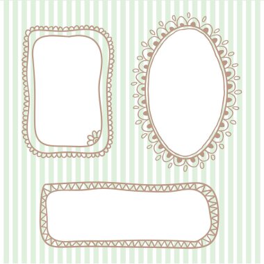 vintage kare el çekilmiş