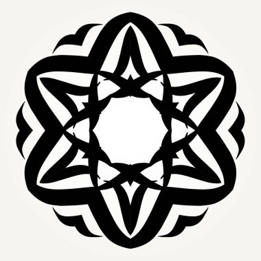 Süslü doodle mandala