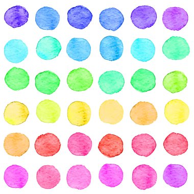 Sorunsuz suluboya nokta deseni