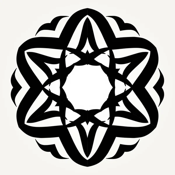 Sierlijke doodle mandala — Stockvector