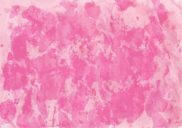 Fundo aquarela rosa — Vetor de Stock