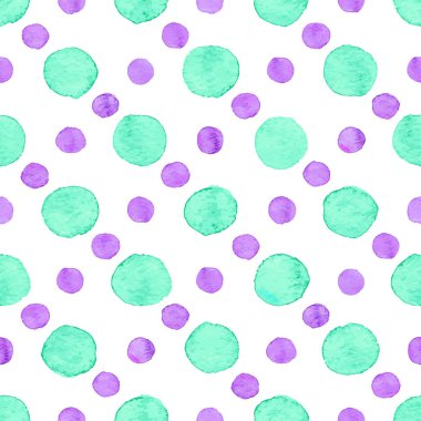 Sorunsuz suluboya nokta deseni