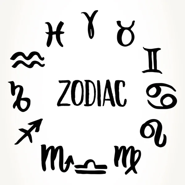 Zodiac signs set — Stock Vector