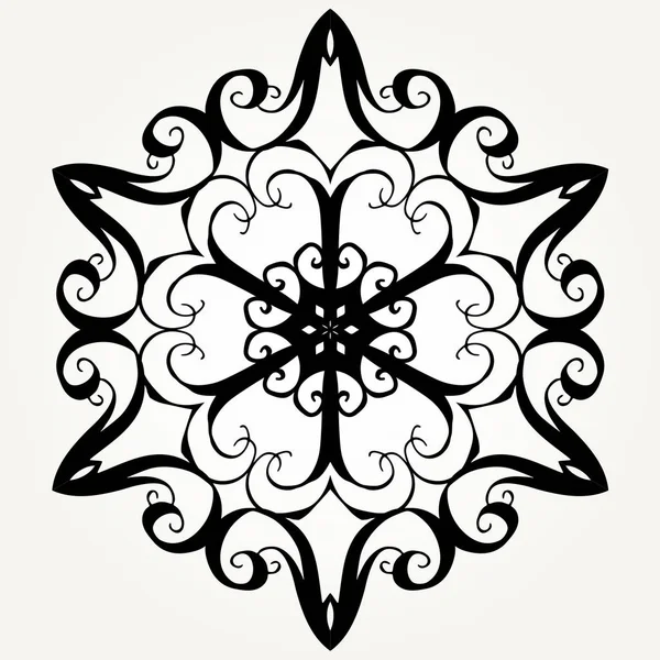 Mandala de doodle orné — Image vectorielle