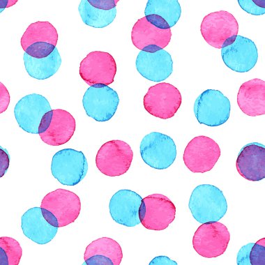 Sorunsuz suluboya nokta deseni