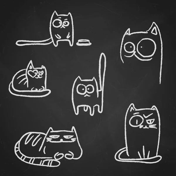 La valeur de cocktails dessin de main craie sur tableau noir — Image vectorielle chanitar ...