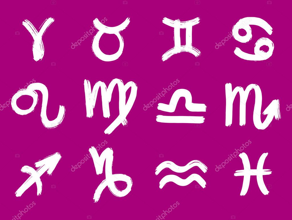 Zodiac signs set