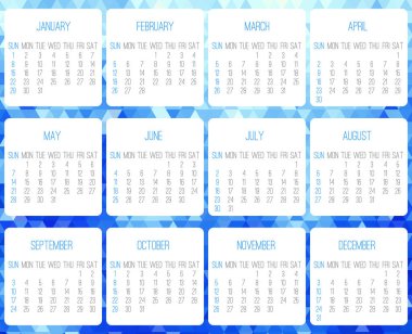 Aylık takvim yılı 2017