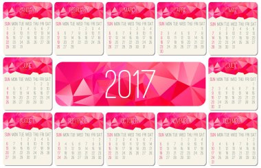 Aylık takvim yılı 2017