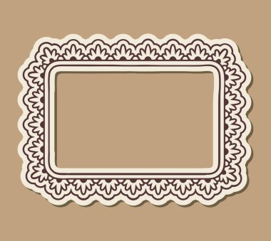 Kağıt süslü çerçeve