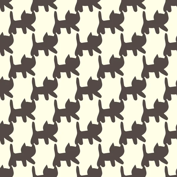 Sweet cats seamless pattern — Stock Vector