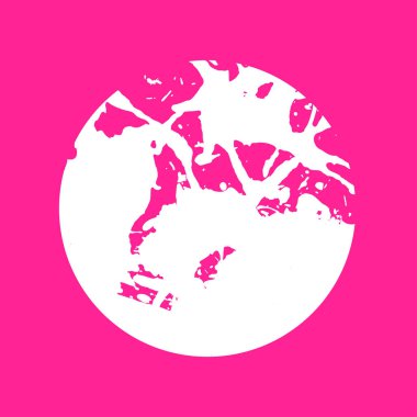 Sanatsal boya su sıçramalarına daire