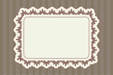 Vintage süslü çerçeve