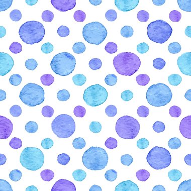 Sorunsuz suluboya nokta deseni