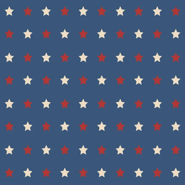 American stars seamless pattern — Stock Vector