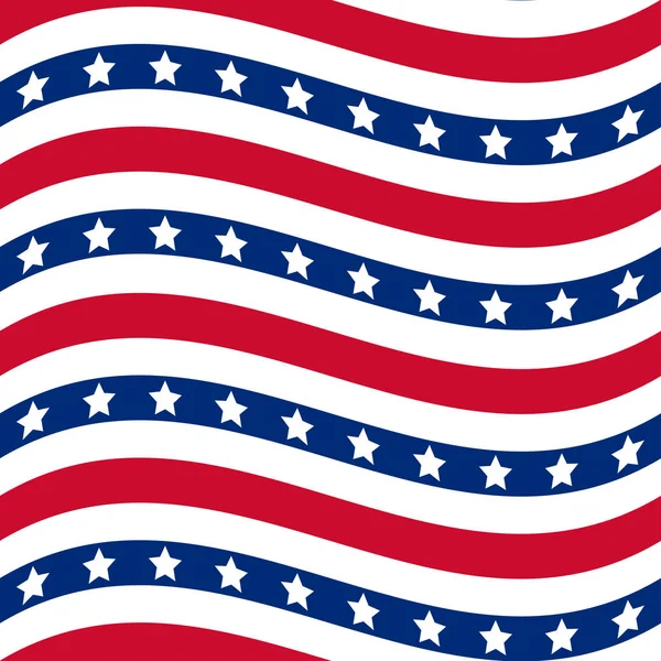 American stars and stripes seamless pattern — Stock Vector
