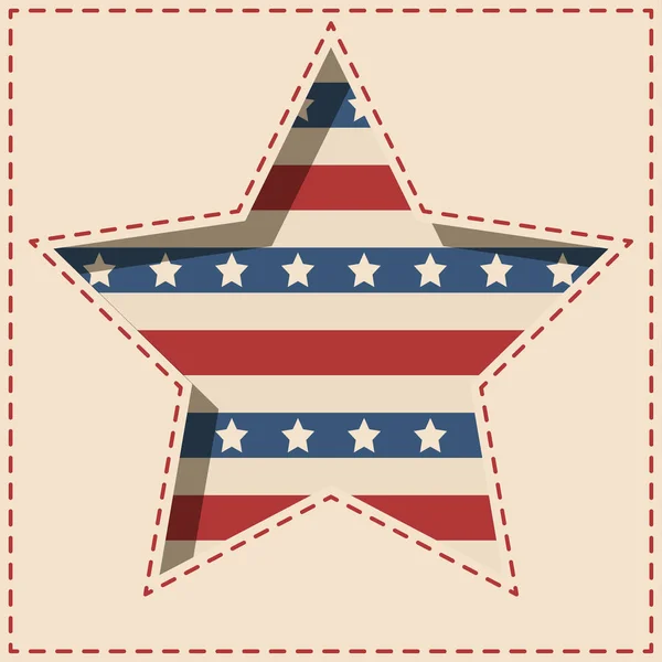 American star background. — Stock Vector