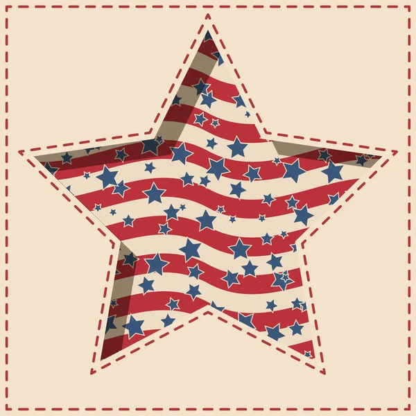 American star background. — Stock Vector