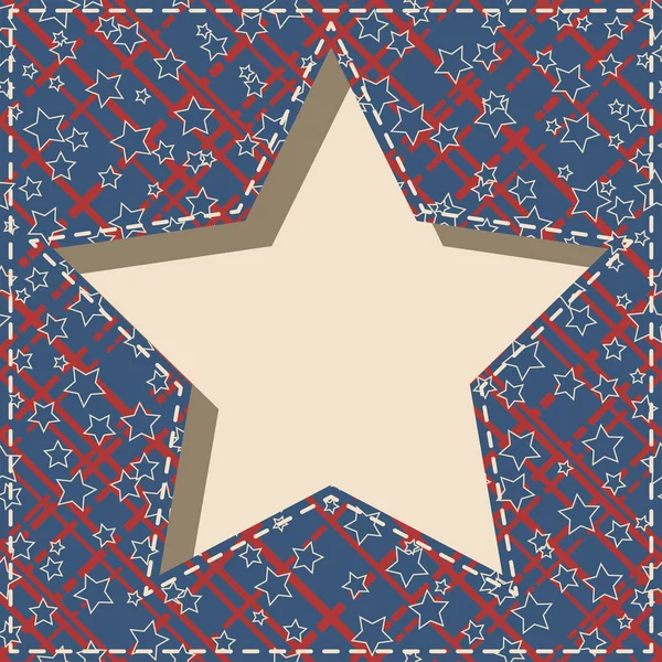 American star frame. — Stock Vector