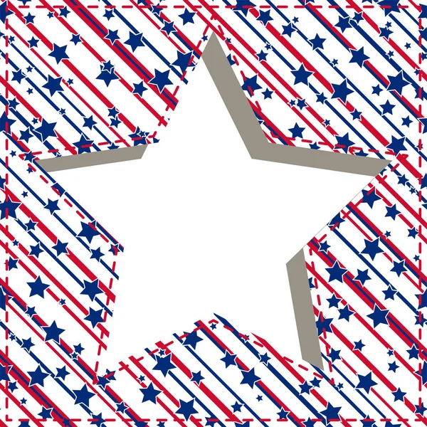 American star frame. — Stock Vector