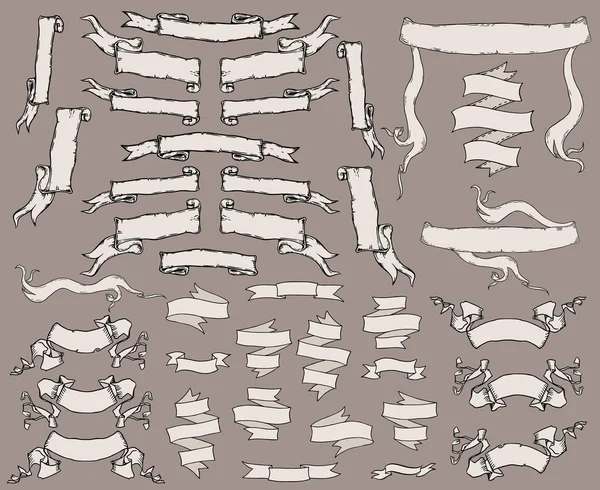 老式的丝带横幅 — 图库矢量图片