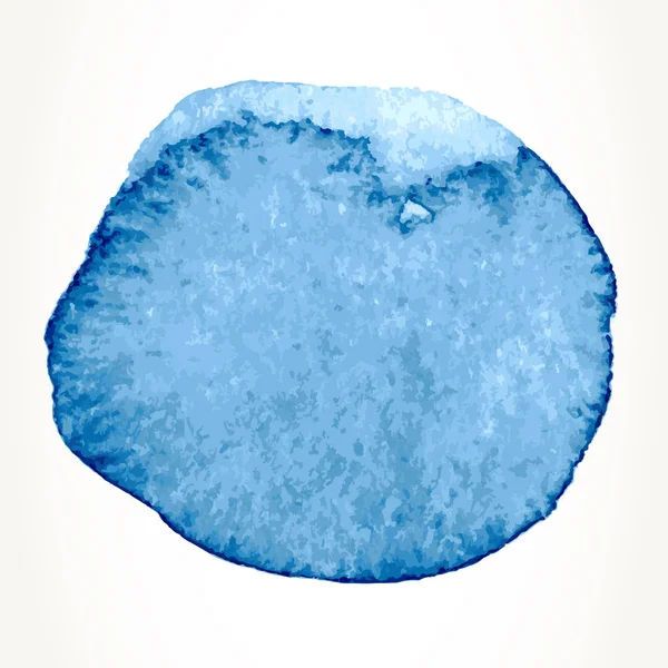 蓝色水彩圆圈 — 图库矢量图片