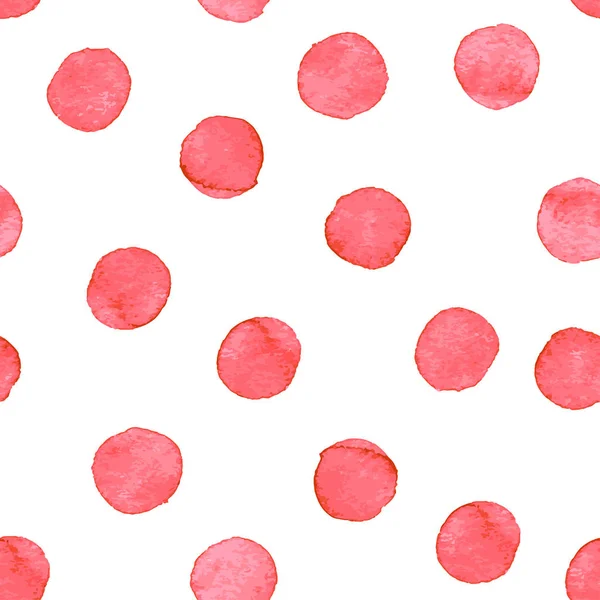 Seamless watercolor dots pattern — Stock Vector